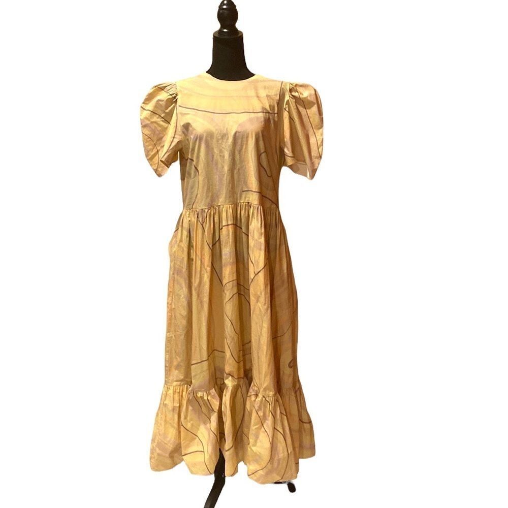 Rhode Yellow Dress Size L